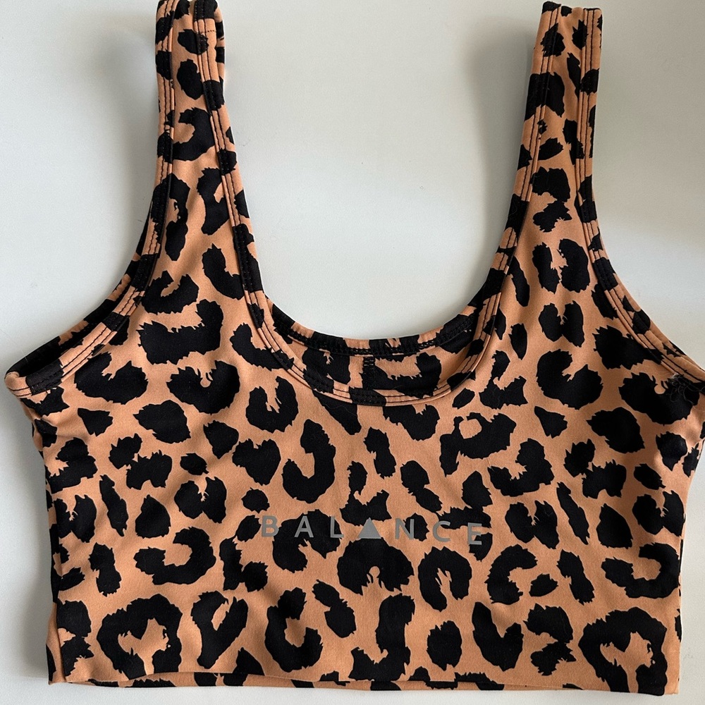 Balance Athletica Kingdom King Cheetah Sports Bra S